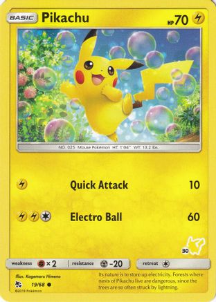 Pikachu (#30 Pikachu Stamped) 019/68 Battle Academy - Promo