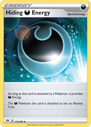 Hiding D Energy 175 - Reverse Holofoil SWSH03 Darkness Ablaze - Uncommon