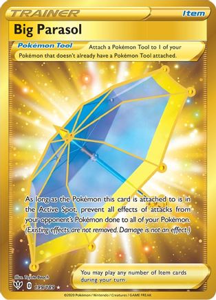 Big Parasol (Secret) 199 - Holofoil SWSH03 Darkness Ablaze - Secret Rare