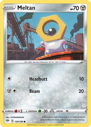 Meltan 129 SWSH03 Darkness Ablaze - Common