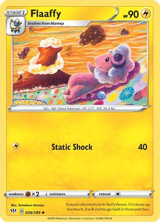 Flaaffy 056 - Reverse Holofoil SWSH03 Darkness Ablaze - Uncommon