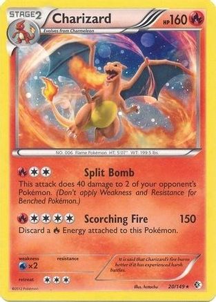 Charizard - 20/149 (Cosmos Holo)/149 - Holofoil Blister Exclusives - Promo