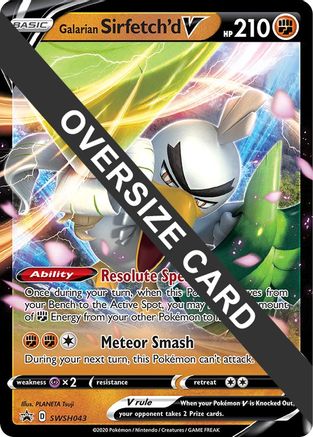 Galarian Sirfetch'd V - SWSH043 - Holofoil Jumbo Cards - Promo