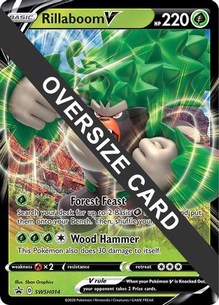 Rillaboom V - SWSH014 - Holofoil Jumbo Cards - Promo