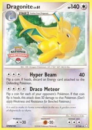 Dragonite - 2/146 (National Championships)/146 League & Championship Cards - Promo