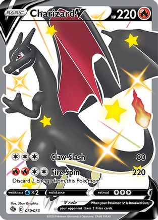 Charizard V (Secret) 079 - Holofoil Champions Path - Secret Rare