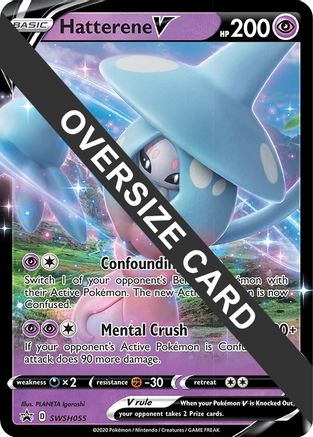 Hatterene V SWSH055 - Holofoil Jumbo Cards - Promo