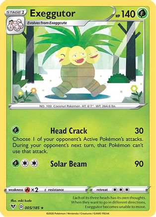 Exeggutor 005 SWSH04 Vivid Voltage - Rare