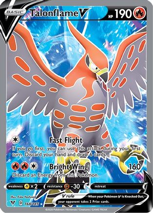 Talonflame V (Full Art) 168 - Holofoil SWSH04 Vivid Voltage - Ultra Rare