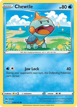 Chewtle 038 - Reverse Holofoil SWSH04 Vivid Voltage - Common