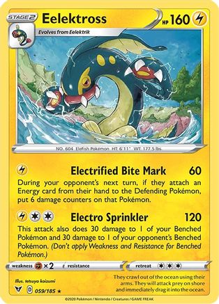 Eelektross 059 - Reverse Holofoil SWSH04 Vivid Voltage - Rare
