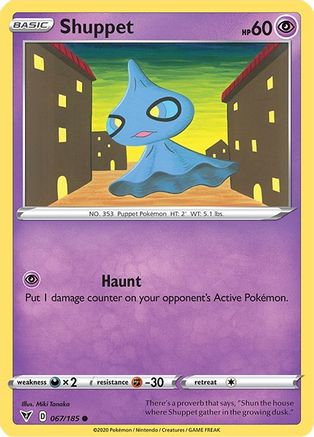 Shuppet 067 - Reverse Holofoil SWSH04 Vivid Voltage - Common