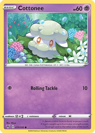 Cottonee 075 - Reverse Holofoil SWSH04 Vivid Voltage - Common