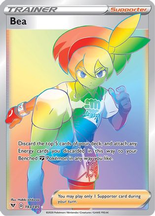 Bea (Secret) 193 - Holofoil SWSH04 Vivid Voltage - Secret Rare