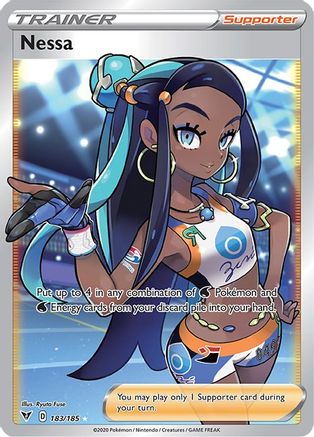 Nessa (Full Art) 183 - Holofoil SWSH04 Vivid Voltage - Ultra Rare