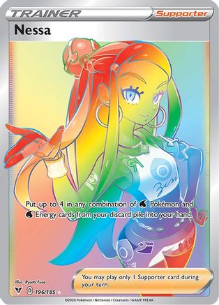 Nessa (Secret) 196 - Holofoil SWSH04 Vivid Voltage - Secret Rare