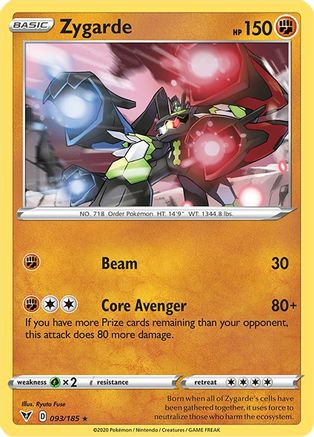 Zygarde 093 - Holofoil SWSH04 Vivid Voltage - Holo Rare