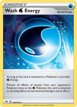 Wash Water Energy 165 - Reverse Holofoil SWSH04 Vivid Voltage - Uncommon