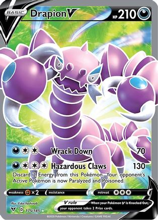 Drapion V (Full Art) 175 - Holofoil SWSH04 Vivid Voltage - Ultra Rare