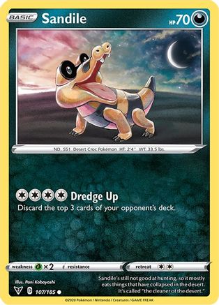 Sandile 107 - Reverse Holofoil SWSH04 Vivid Voltage - Common