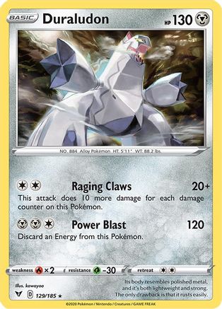 Duraludon 129 - Reverse Holofoil SWSH04 Vivid Voltage - Holo Rare