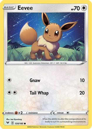 Eevee 130 SWSH04 Vivid Voltage - Common