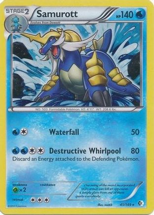 Samurott - 41/149 (Cosmos Holo)/149 - Holofoil Blister Exclusives - Promo
