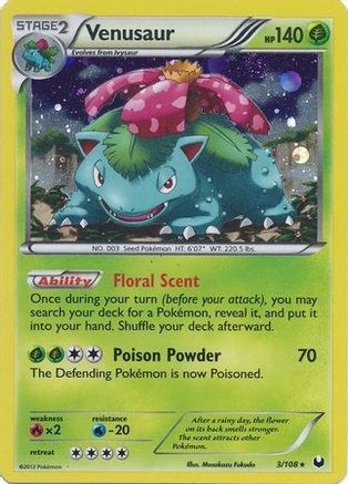 Venusaur - 3/108 (Cosmos Holo)/108 - Holofoil Blister Exclusives - Promo