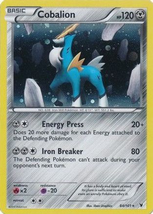 Cobalion - 84/101 (Cosmos Holo)/101 - Holofoil Blister Exclusives - Promo