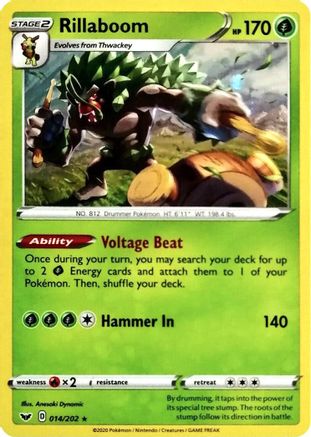 Rillaboom (Cosmos Holo) 014/202 - Holofoil Miscellaneous Cards & Products - Promo