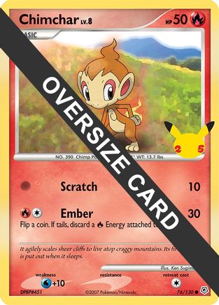 Chimchar 076 First Partner Pack - Promo