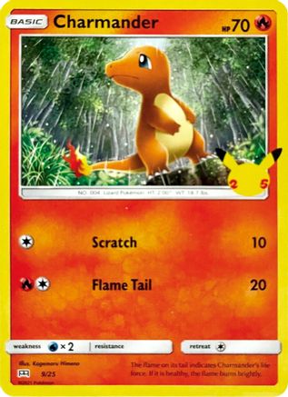 Charmander 009/25 - Holofoil McDonalds 25th Anniversary Promos - Promo
