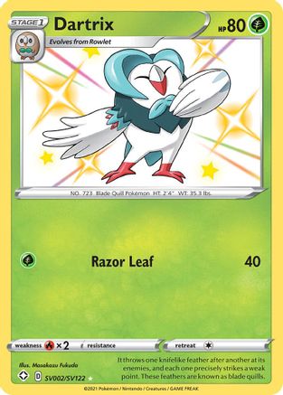 Dartrix SV002 - Holofoil Shining Fates Shiny Vault - Shiny Holo Rare