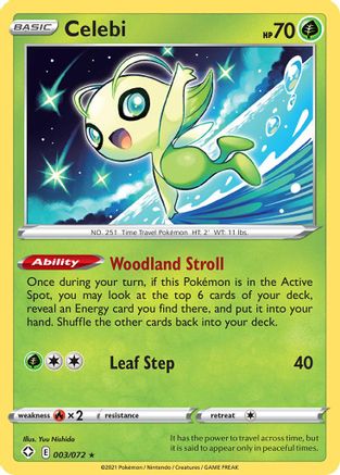 Celebi 003 Shining Fates - Rare