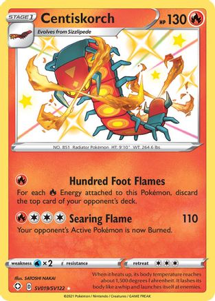 Centiskorch SV019 - Holofoil Shining Fates Shiny Vault - Shiny Holo Rare