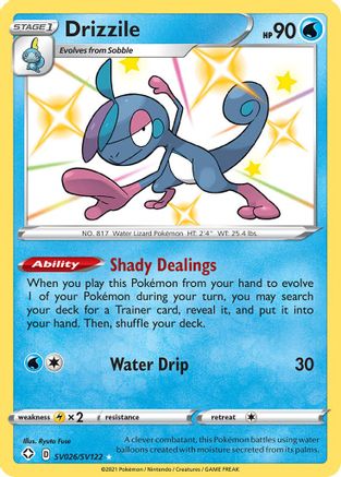 Drizzile SV026 - Holofoil Shining Fates Shiny Vault - Shiny Holo Rare