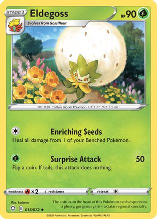 Eldegoss 015 - Reverse Holofoil Shining Fates - Uncommon