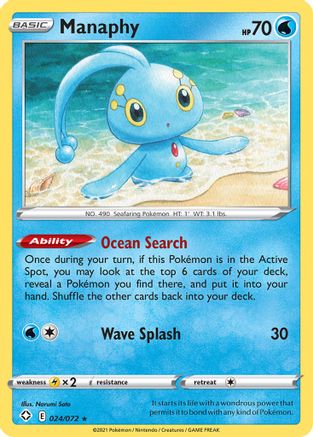Manaphy 024 Shining Fates - Rare