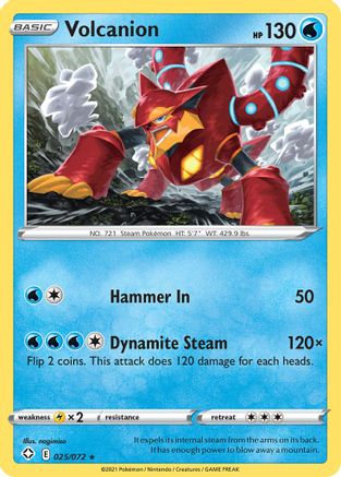 Volcanion 025 - Reverse Holofoil Shining Fates - Rare