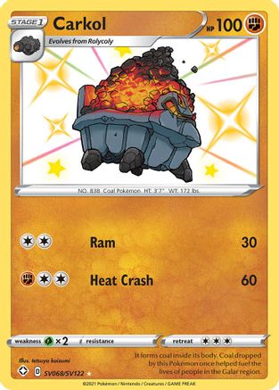 Carkol SV068 - Holofoil Shining Fates Shiny Vault - Shiny Holo Rare