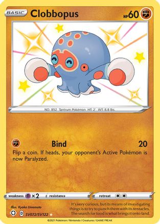 Clobbopus SV072 - Holofoil Shining Fates Shiny Vault - Shiny Holo Rare