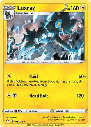 Luxray 033 - Holofoil Shining Fates - Holo Rare