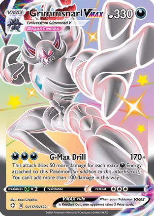 Grimmsnarl VMAX SV117 - Holofoil Shining Fates Shiny Vault - Shiny Holo Rare