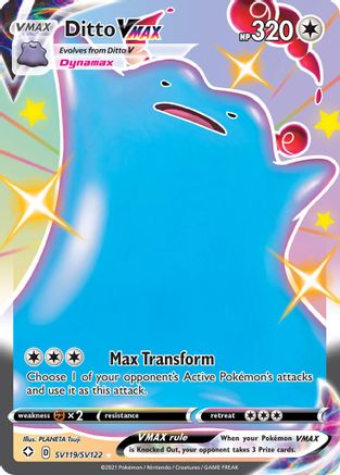 Ditto VMAX SV119 - Holofoil Shining Fates Shiny Vault - Shiny Holo Rare