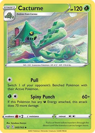 Cacturne 005 - Reverse Holofoil SWSH05 Battle Styles - Uncommon
