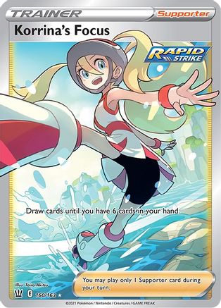 Korrina's Focus (Full Art) 160 - Holofoil SWSH05 Battle Styles - Ultra Rare