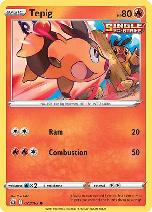Tepig 023 SWSH05 Battle Styles - Common