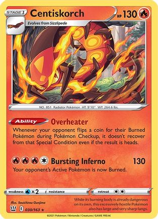Centiskorch 030 SWSH05 Battle Styles - Rare