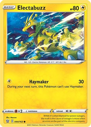 Electabuzz 044 - Reverse Holofoil SWSH05 Battle Styles - Common