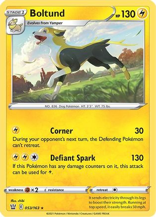 Boltund 053 - Reverse Holofoil SWSH05 Battle Styles - Rare